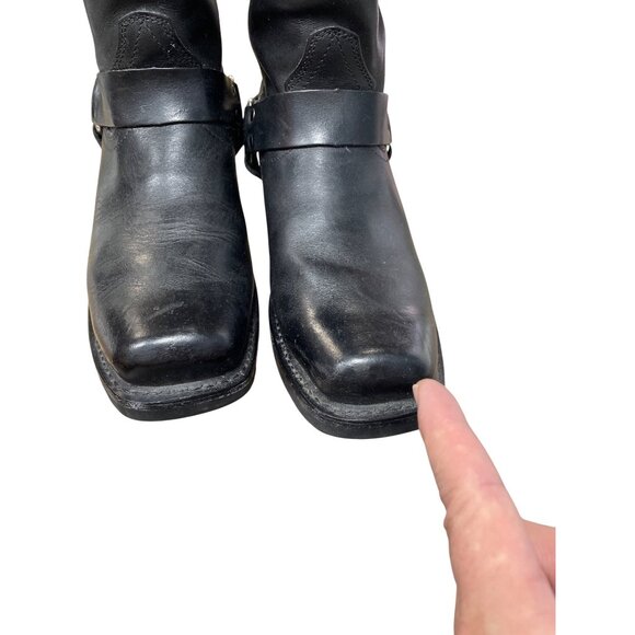 Durango Mens Black leather buckle mid calf western boots Sz 9.5D SKU 9771 - Picture 8 of 16